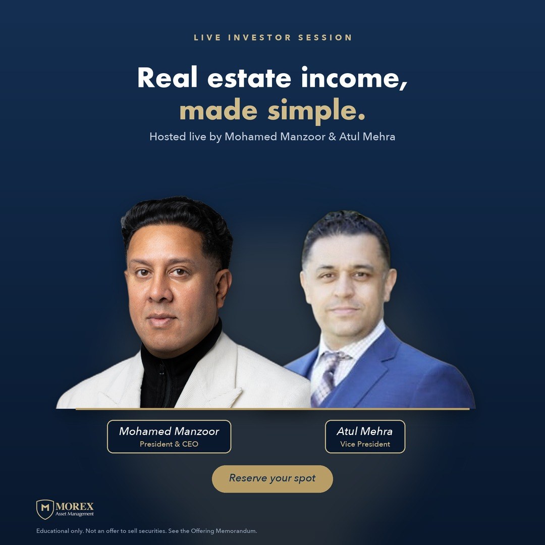 Free monthly investor webinar hosted live by Mohamed Manzoor and Atul Mehra
